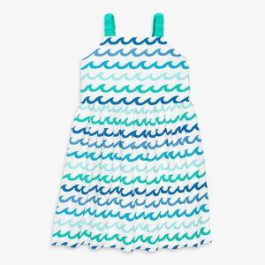 Primary Woven tank sundress in sea Size 12white-sea-waves
